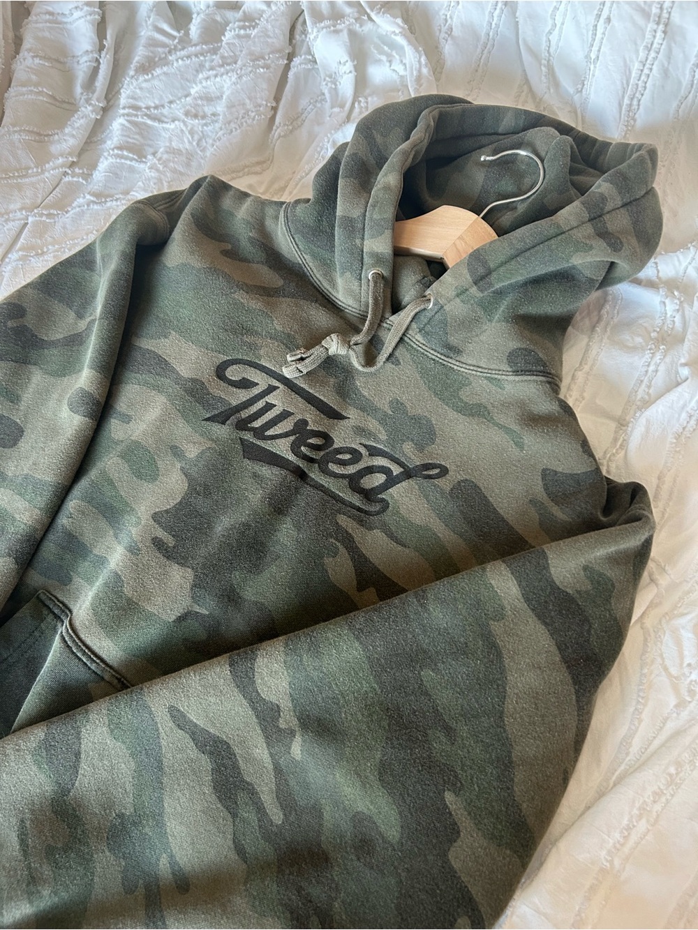 Tweed Camo Pullover Oversized Comfy Hoodie Men/Women Unisex